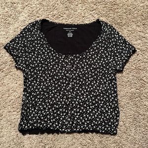 american eagle flower crop top